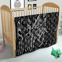 New Zealand Maori Taniko Quilt Black Kowhaiwhai Puhoro LT9 - Polynesian Pride