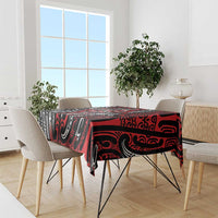 New Zealand Maori Taniko Tablecloth Red Kowhaiwhai Puhoro LT9 - Polynesian Pride
