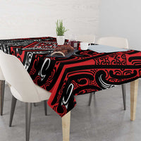 New Zealand Maori Taniko Tablecloth Red Kowhaiwhai Puhoro LT9 - Polynesian Pride