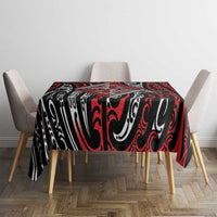 New Zealand Maori Taniko Tablecloth Red Kowhaiwhai Puhoro LT9 - Polynesian Pride