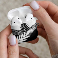 New Zealand Silver Fern AirPods Case Maori Koru Mixed Taniko Pattern - Polynesian Pride