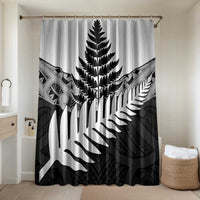 New Zealand Silver Fern Bathroom Set Maori Koru Mixed Taniko Pattern - Polynesian Pride