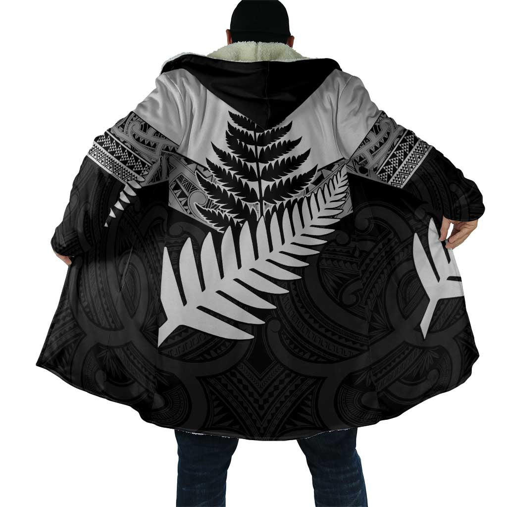 New Zealand Silver Fern Cloak Maori Koru Mixed Taniko Pattern - Polynesian Pride