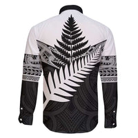 New Zealand Silver Fern Family Matching Mermaid Dress and Hawaiian Shirt Maori Koru Mixed Taniko Pattern LT9 - Polynesian Pride