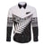 New Zealand Silver Fern Family Matching Off The Shoulder Long Sleeve Dress and Hawaiian Shirt Maori Koru Mixed Taniko Pattern