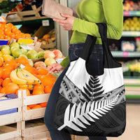 New Zealand Silver Fern Grocery Bag Maori Koru Mixed Taniko Pattern LT9 - Polynesian Pride