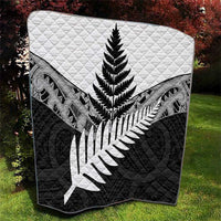New Zealand Silver Fern Quilt Maori Koru Mixed Taniko Pattern LT9 - Polynesian Pride
