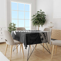 New Zealand Silver Fern Tablecloth Maori Koru Mixed Taniko Pattern LT9 - Polynesian Pride