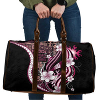 Samoa Siapo Tribal Pattern Travel Bag Violet Polynesian Plumeria Tapa Motif LT9 Violet - Polynesian Pride