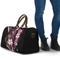 Samoa Siapo Tribal Pattern Travel Bag Violet Polynesian Plumeria Tapa Motif LT9 - Polynesian Pride