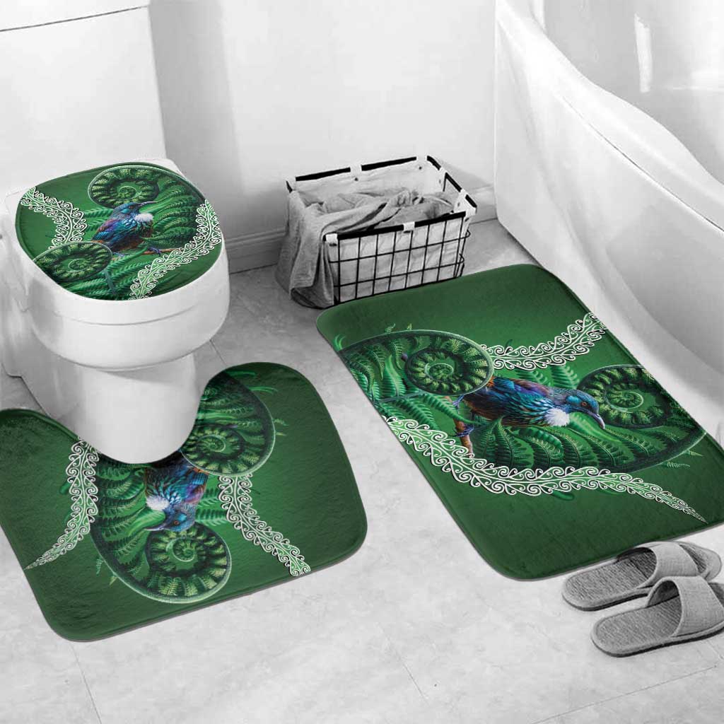 Tui Bird Koru Silver Fern Aotearoa Bathroom Set