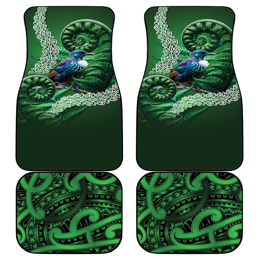 Tui Bird Koru Silver Fern Aotearoa Car Mats