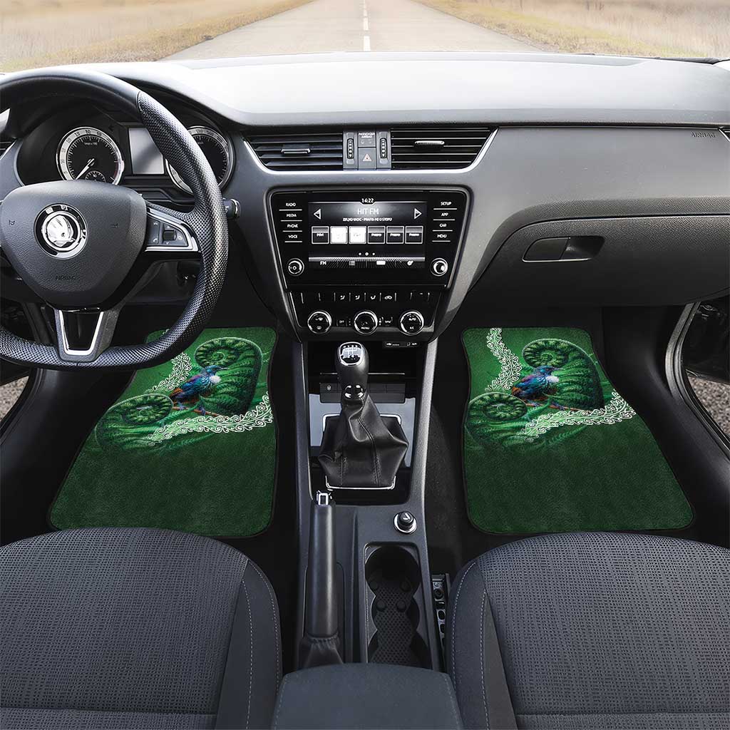 Tui Bird Koru Silver Fern Aotearoa Car Mats