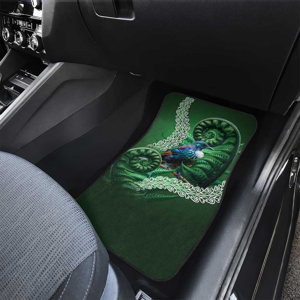 Tui Bird Koru Silver Fern Aotearoa Car Mats
