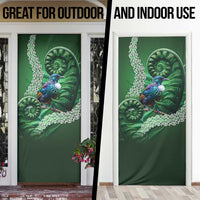 Tui Bird Koru Silver Fern Aotearoa Door Cover