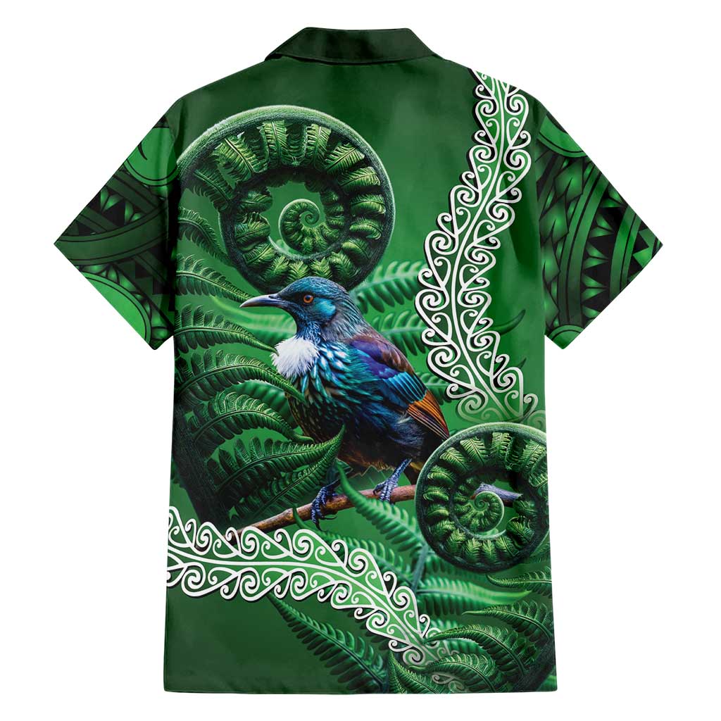 Tui Bird Koru Silver Fern Aotearoa Family Matching Tank Maxi Dress and Hawaiian Shirt