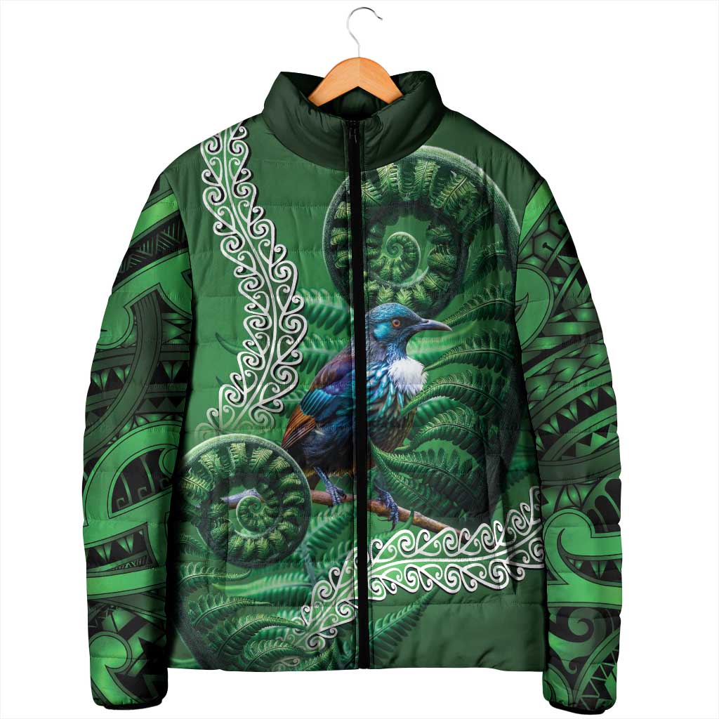 Tui Bird Koru Silver Fern Aotearoa Padded Jacket LT9 - Polynesian Pride