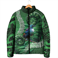 Tui Bird Koru Silver Fern Aotearoa Padded Jacket LT9 - Polynesian Pride
