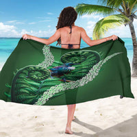 Tui Bird Koru Silver Fern Aotearoa Sarong