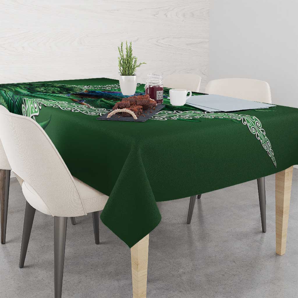 Tui Bird Koru Silver Fern Aotearoa Tablecloth