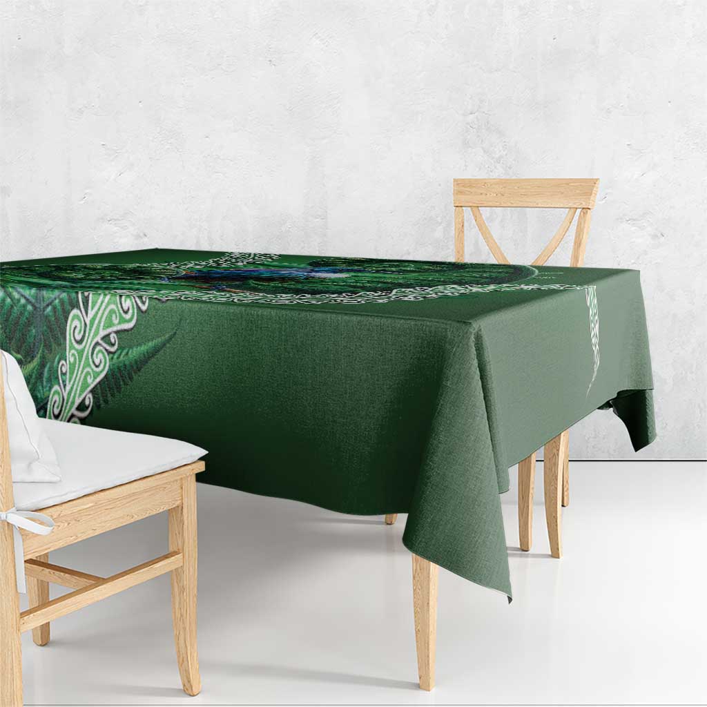 Tui Bird Koru Silver Fern Aotearoa Tablecloth