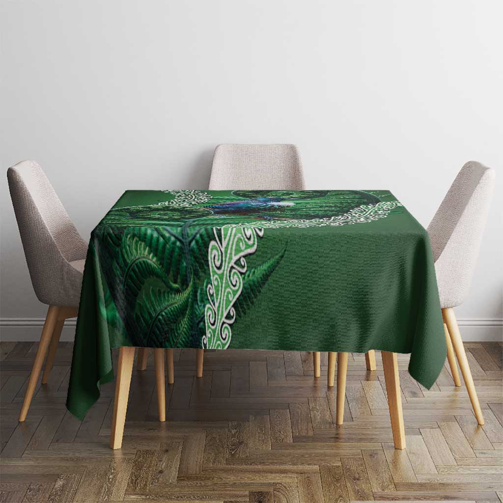 Tui Bird Koru Silver Fern Aotearoa Tablecloth