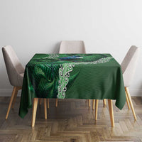 Tui Bird Koru Silver Fern Aotearoa Tablecloth