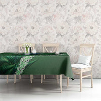 Tui Bird Koru Silver Fern Aotearoa Tablecloth
