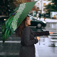 Tui Bird Koru Silver Fern Aotearoa Umbrella LT9 - Polynesian Pride