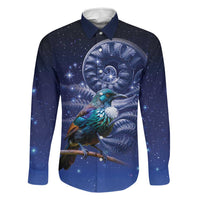 Tui Bird Matariki Galaxy Family Matching Summer Maxi Dress and Hawaiian Shirt Koru Silver Fern Aotearoa