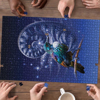 Tui Bird Matariki Galaxy Puzzle Koru Silver Fern Aotearoa
