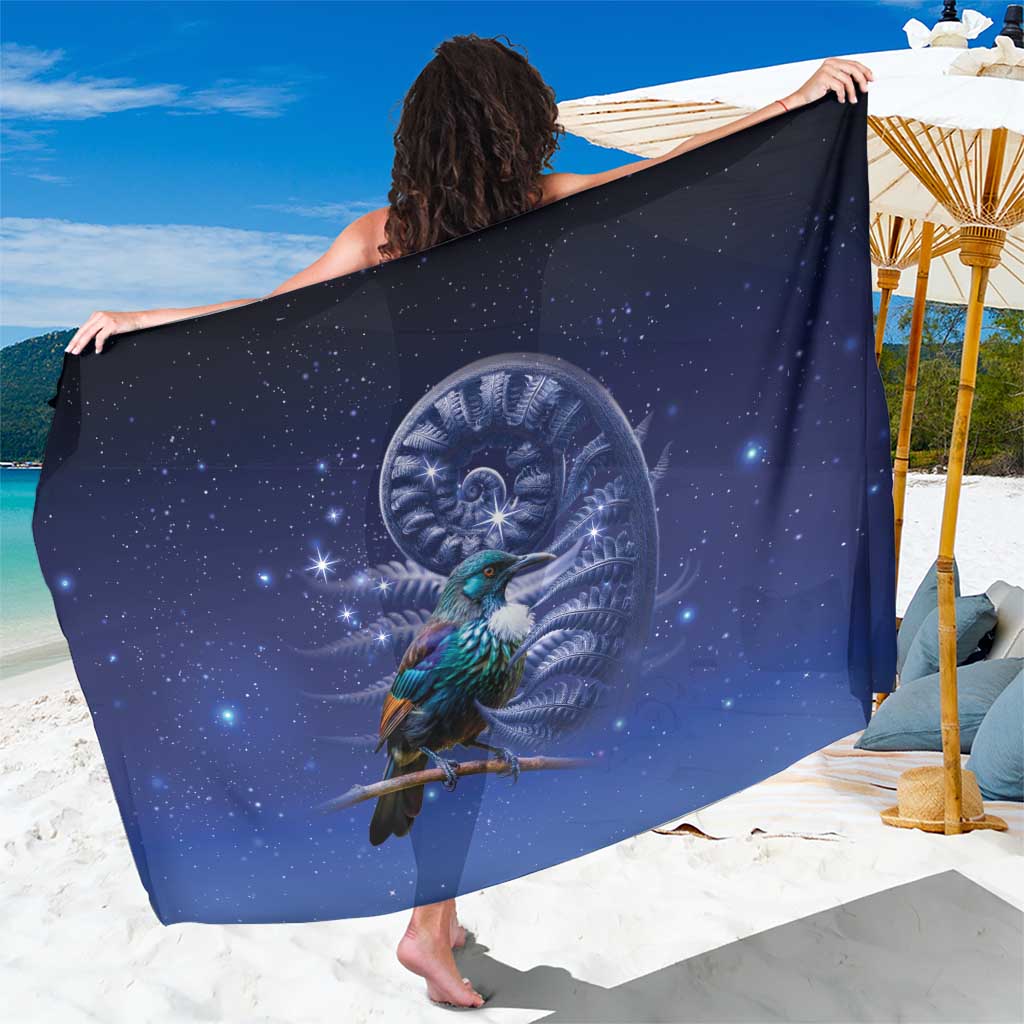 Tui Bird Matariki Galaxy Sarong Koru Silver Fern Aotearoa