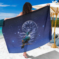 Tui Bird Matariki Galaxy Sarong Koru Silver Fern Aotearoa