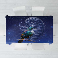 Tui Bird Matariki Galaxy Tablecloth Koru Silver Fern Aotearoa