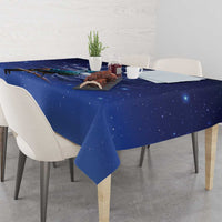 Tui Bird Matariki Galaxy Tablecloth Koru Silver Fern Aotearoa