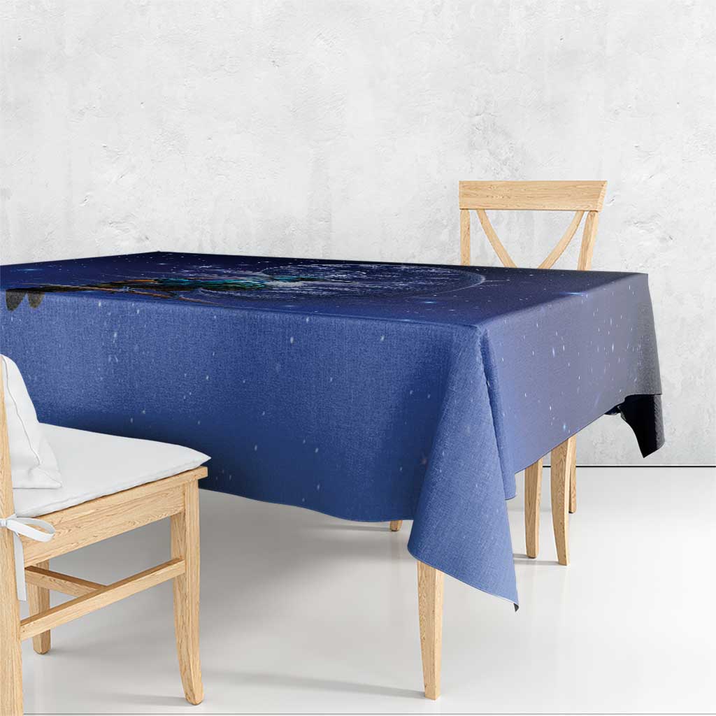 Tui Bird Matariki Galaxy Tablecloth Koru Silver Fern Aotearoa