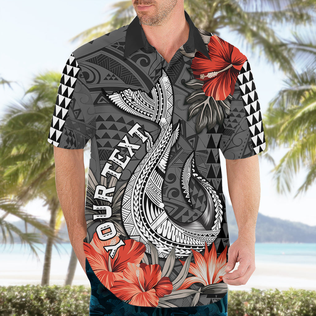 Personalised Hawaii Fish Hook Hawaiian Shirt Polynesian Vintage Vibes LT9 - Polynesian Pride