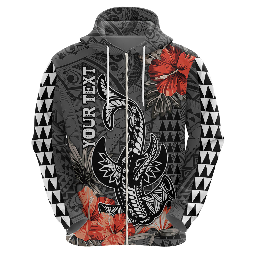 Custom Hawaii Hammerhead Shark Hoodie Polynesian Vintage Vibes LT9 - Polynesian Pride