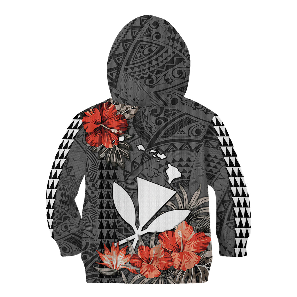 Personalised Hawaii Kanaka Maoli Kid Hoodie Polynesian Vintage Vibes LT9 - Polynesian Pride
