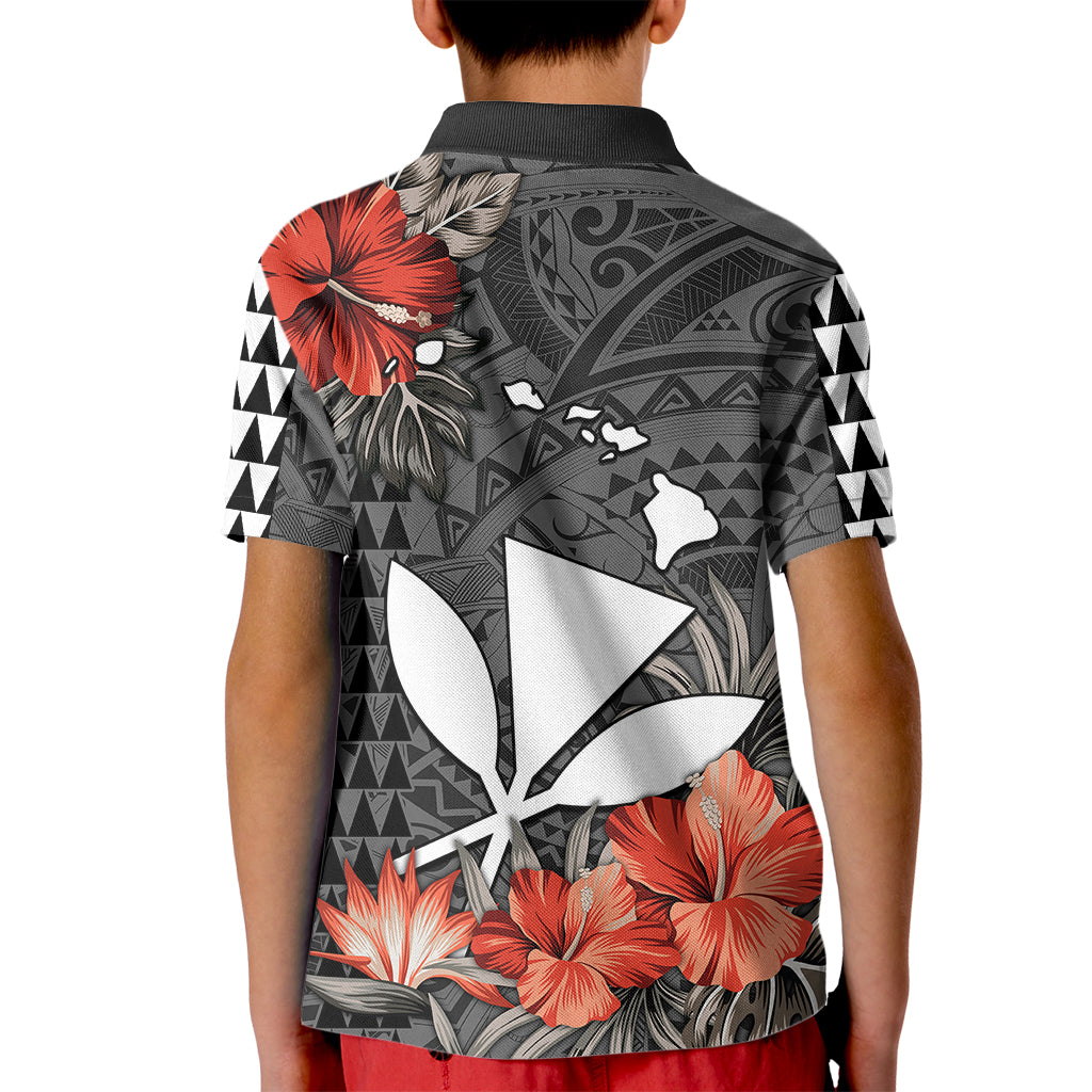Personalised Hawaii Kanaka Maoli Kid Polo Shirt Polynesian Vintage Vibes LT9 - Polynesian Pride