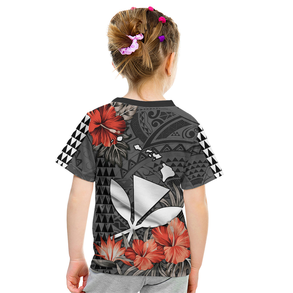 Personalised Hawaii Kanaka Maoli Kid T Shirt Polynesian Vintage Vibes LT9 - Polynesian Pride