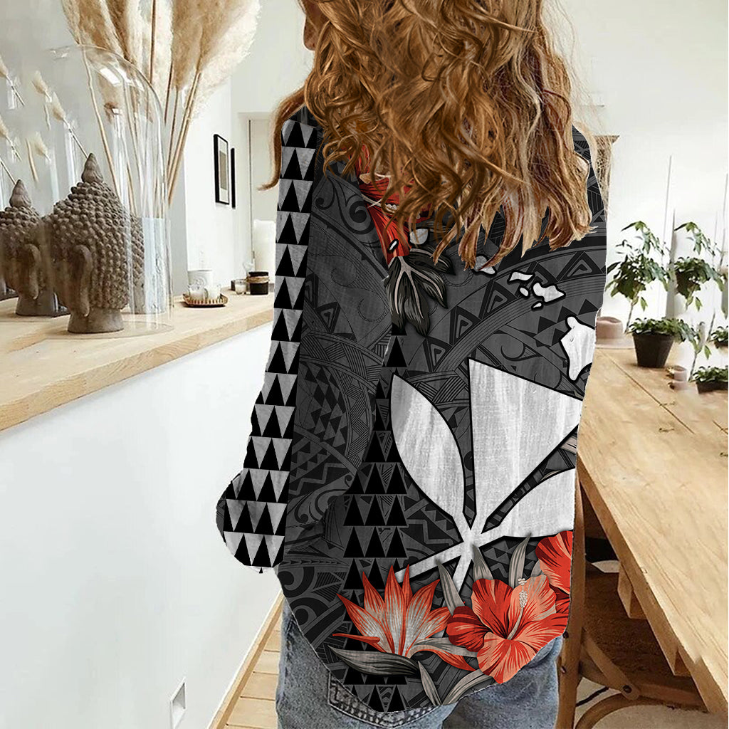 Personalised Hawaii Kanaka Maoli Women Casual Shirt Polynesian Vintage Vibes LT9 - Polynesian Pride