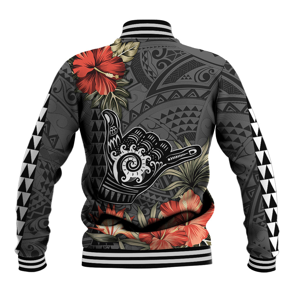 Personalised Hawaii Shaka Surf Hand Sign Baseball Jacket Polynesian Vintage Vibes LT9 - Polynesian Pride