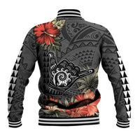 Personalised Hawaii Shaka Surf Hand Sign Baseball Jacket Polynesian Vintage Vibes LT9 - Polynesian Pride