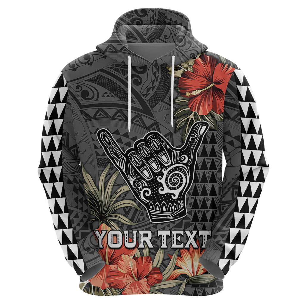 Custom Hawaii Shaka Surf Hand Sign Hoodie Polynesian Vintage Vibes LT9 - Polynesian Pride