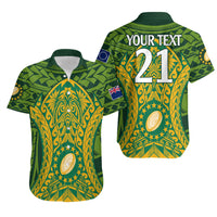 Personalised Cook Islands Rugby Hawaiian Shirt Kukis Athletic Style LT9 - Polynesian Pride