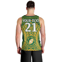 Personalised Cook Islands Rugby Men Tank Top Kukis Athletic Style LT9 - Polynesian Pride