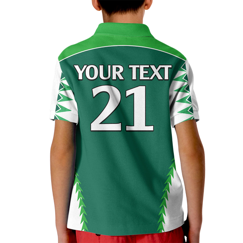 Personalised Polynesian Pride Cook Islands Rugby Kid Polo Shirt No1 LT9 - Polynesian Pride