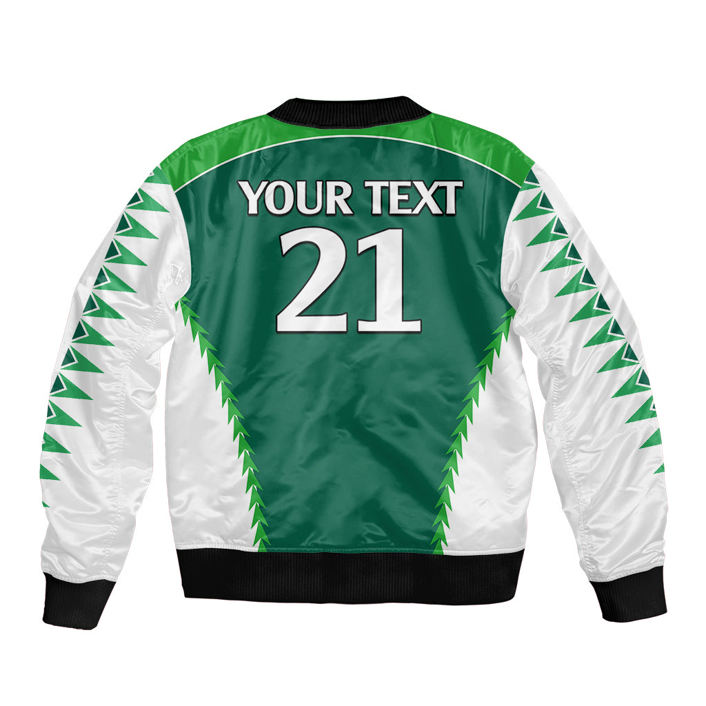 Personalised Polynesian Pride Cook Islands Rugby Sleeve Zip Bomber Jacket No1 LT9 - Polynesian Pride