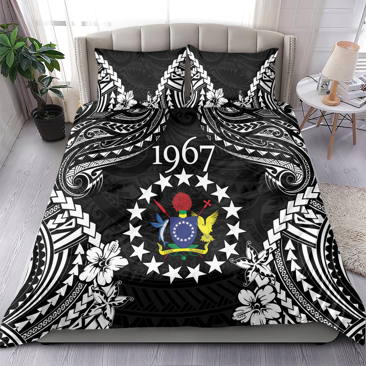 Cook Islands Ra o te Ui Ariki Est 1967 Bedding Set LT9 - Polynesian Pride
